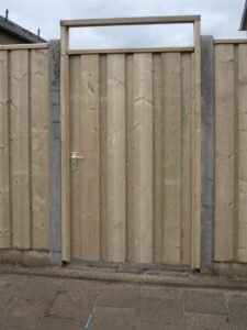 IJzeren poortframe 100x155 cm met slotkast - Afbeelding 3