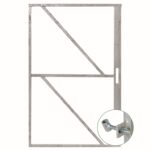 IJzeren poortframe 100x155 cm met slotkast