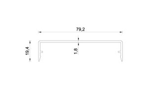 Sierlijst 80 RAL Midden - Afbeelding 2