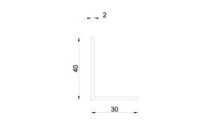 L-profiel 40.30.2 RAL - Afbeelding 2