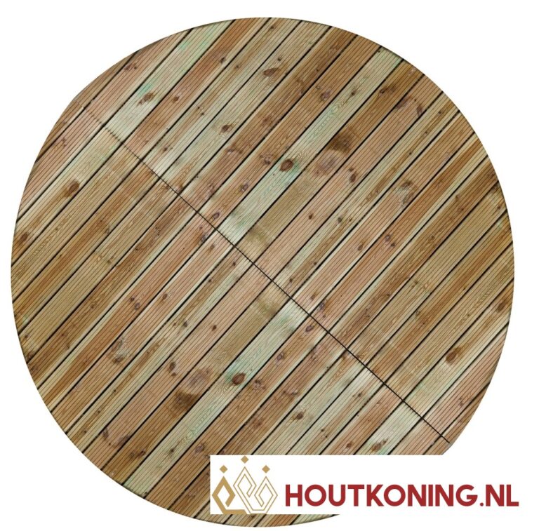 1/2 ronde vlonder