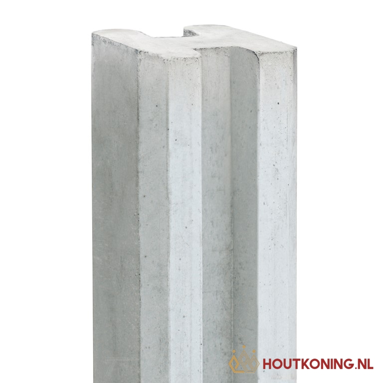 1x50270-P01 Tussen-Sleufpaal 284 cm wit/grijs - Afbeelding 1