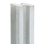 Hoek-Sleufpaal 316 cm wit/grijs