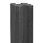 Tussen-Sleufpaal 316 cm antraciet met kabeldoorvoer