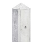 T-Betonpaal 280 cm Schie wit/grijs