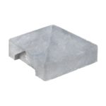 Afdekpet tussenmodel wit/grijs