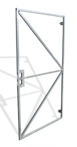 IJzeren poortframe 100x180 cm met slotkast en RVS cilinderslot - Afbeelding 2