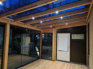 Veranda muuraanbouw met glas - Afbeelding 7