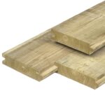 Damwandplank 4x17x300 cm