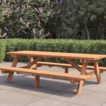 Hardhouten picknicktafel Giant