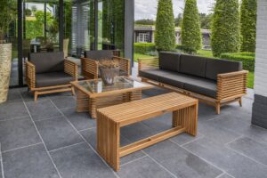 Teak  2-zits Bank Riverside - Afbeelding 2