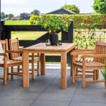 Teak Tafel Rustiek