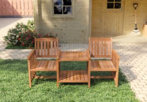 Hardhouten Loveseat Premium - Afbeelding 2