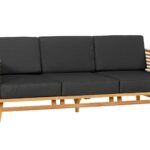 Teak  3-zits Bank Riverside