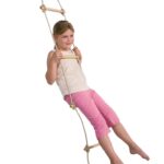 Houten touwladder