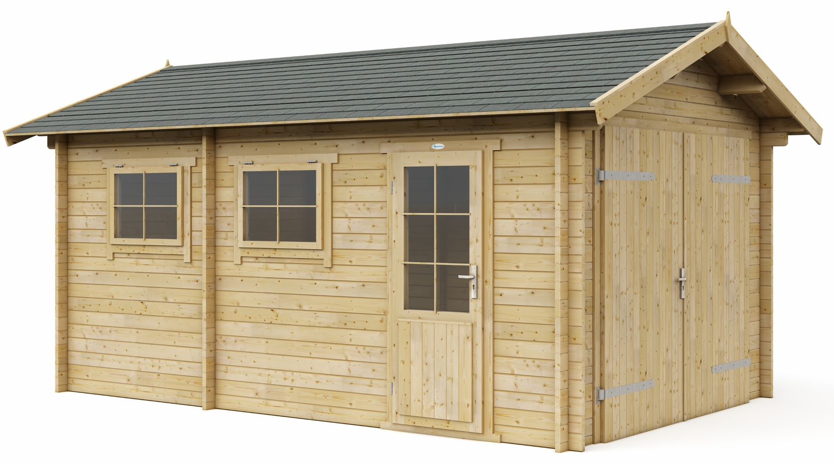 3352s Garage 3352S 330x520 cm zadeldak - Afbeelding 1
