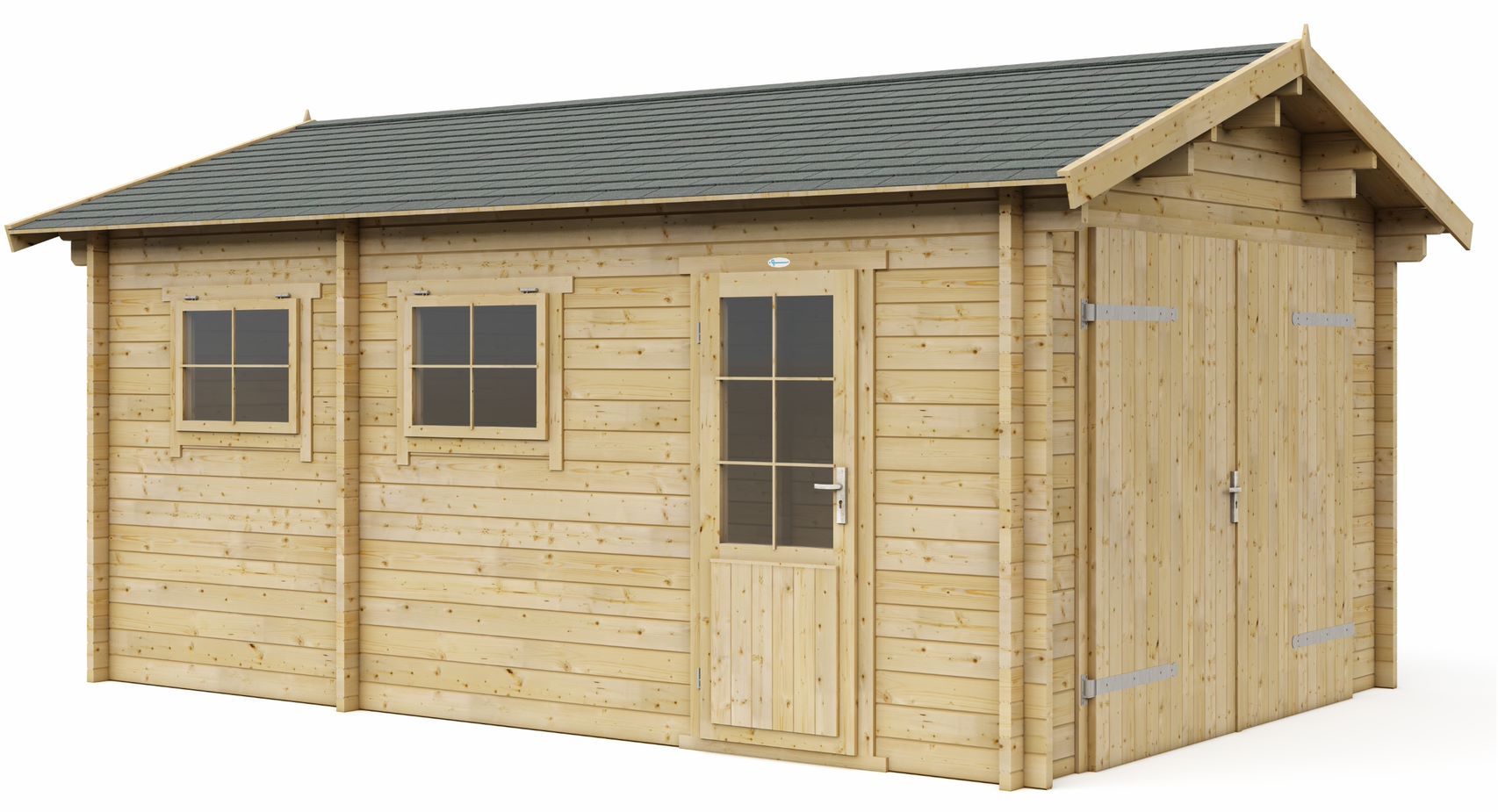 3755s Garage 3755S 375x550 cm Zadeldak - Afbeelding 1