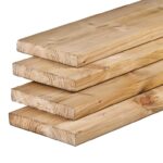 Vlonderplank 2,8x19,5 cm glad
