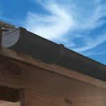 Dakgootset zwart 65 mm, 4 zijden