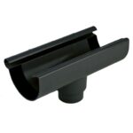PVC dakgoot 65 mm: Gootuitloop - Afbeelding 2