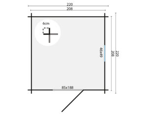EIGO 220x220 cm - Afbeelding 2