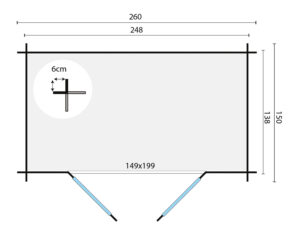 MALVA 260x150 cm 2.0 - Afbeelding 2