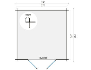 JORGEN 290x290 cm - Afbeelding 2