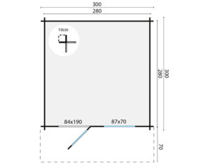 BO 300x300+70 cm - Afbeelding 2