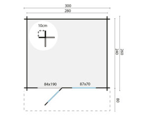 BJORN 300x260+80 cm - Afbeelding 2