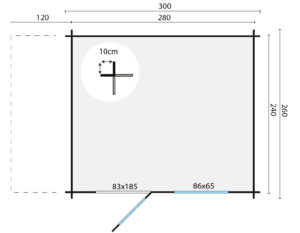 LARS 300+120x260 cm - Afbeelding 2