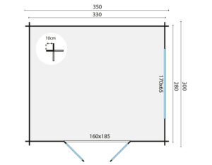 SKOV 350x300 cm - Afbeelding 2