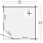 JOS 250x250 cm - Afbeelding 2