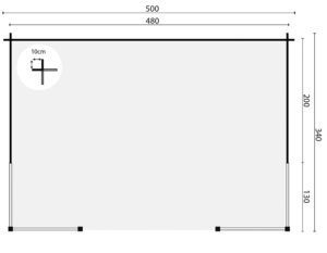 BLOKHUTPRIEEL KONSTANTIN 500x340 cm - Afbeelding 2