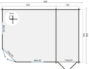 HELGE 500x350 cm - Afbeelding 2