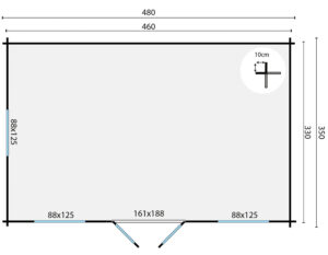 TANE 480x350 cm - Afbeelding 2