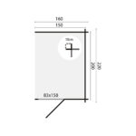 Aanbouw voor blokhut 28 mm - Afbeelding 2
