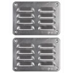 Ventilatierooster aluminium (2 st)