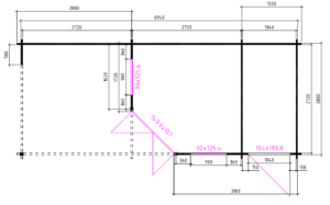 Blokhut 4355Z 714x300 cm - Afbeelding 2