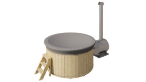 Hottub vuren - 200 cm - externe kachel - Afbeelding 3