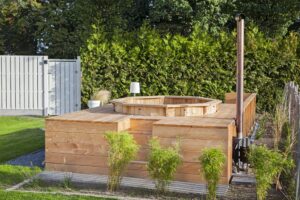 Hottub vuren - 200 cm - externe kachel - Afbeelding 4