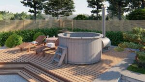Hottub vuren - 200 cm - externe kachel - Afbeelding 5