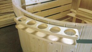 Hottub vuren - 185 cm - interne kachel Thermowood - Afbeelding 6