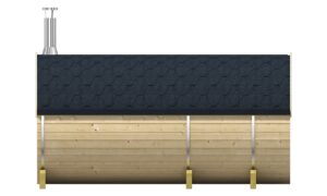 Saunabarrel Thermowood Ø205x250/300 cm - Afbeelding 6