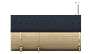 Saunabarrel Thermowood Ø205x250/300 cm - Afbeelding 4