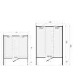Saunabarrel Thermowood Ø205x250/300 cm - Afbeelding 2