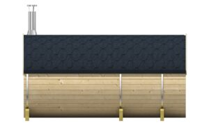 Saunabarrel Thermowood Ø205x350/400 cm - Afbeelding 6