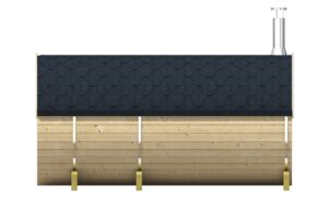 Saunabarrel Thermowood Ø205x350/400 cm - Afbeelding 4