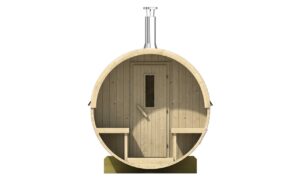 Saunabarrel Thermowood Ø205x350/400 cm - Afbeelding 3