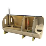 Saunabarrel Thermowood Ø205x350/400 cm - Afbeelding 7