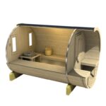 Saunabarrel Thermowood Ø205x250/300 cm - Afbeelding 8